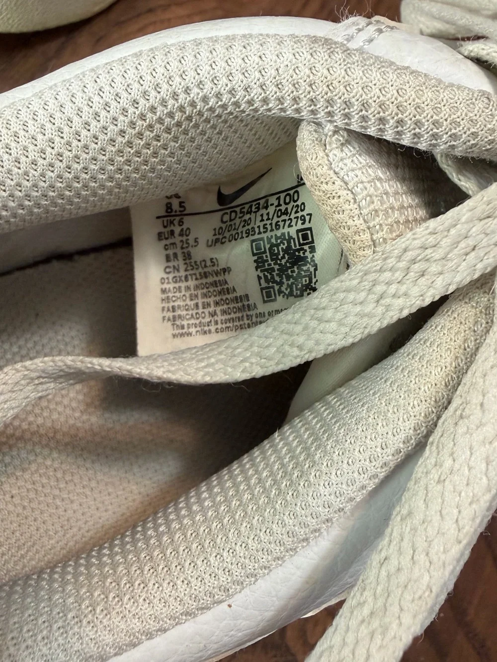 Nike Women’s White Low-Top Sneakers